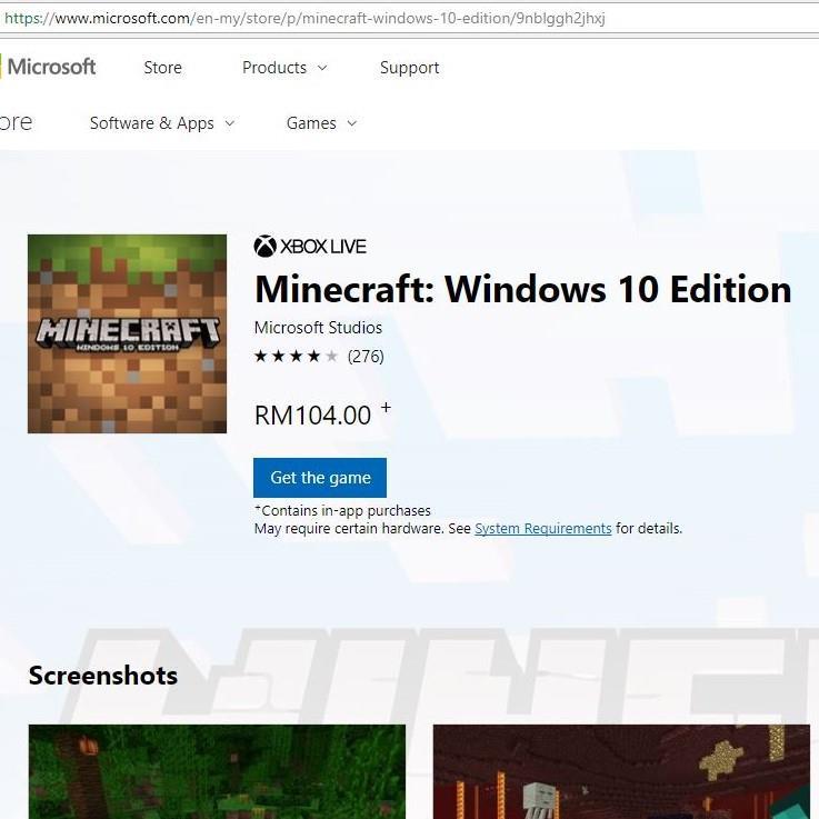 minecraft windows 10 edition free